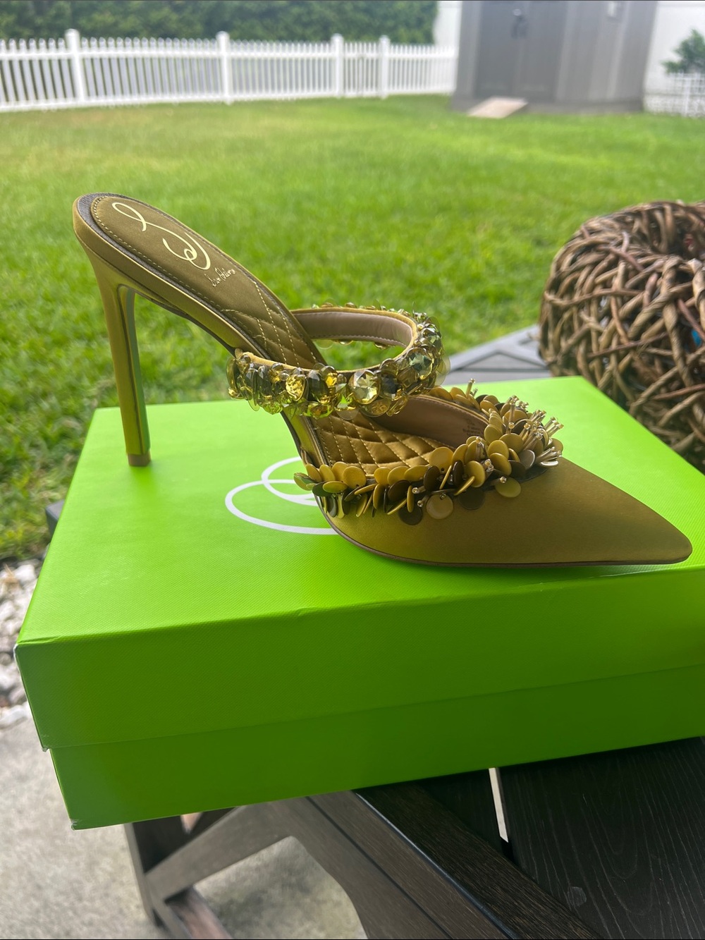 Sam Edelman Athena Jeweled Pointed-Toe Stiletto Mules - Picture 3 of 6